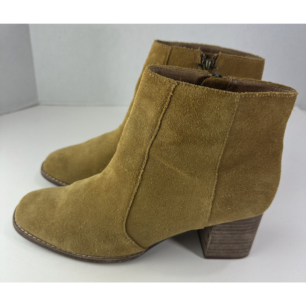 Madewell Bryce Suede Women's Heeled Ankle Boots Size 9 M4674 Chestnut Brown - Picture 6 of 16